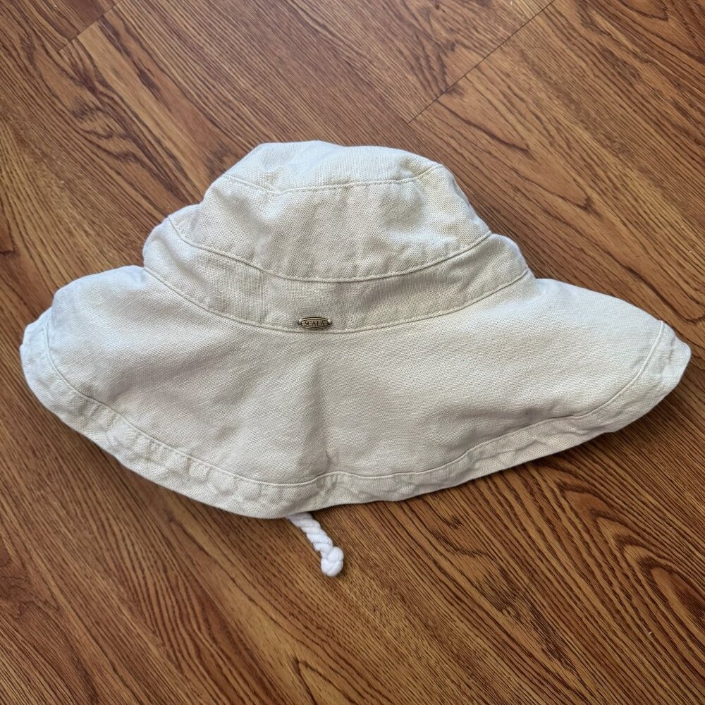 Scala Collezione Cotton Canvas Wide-Brim Sun Hat … - image 2